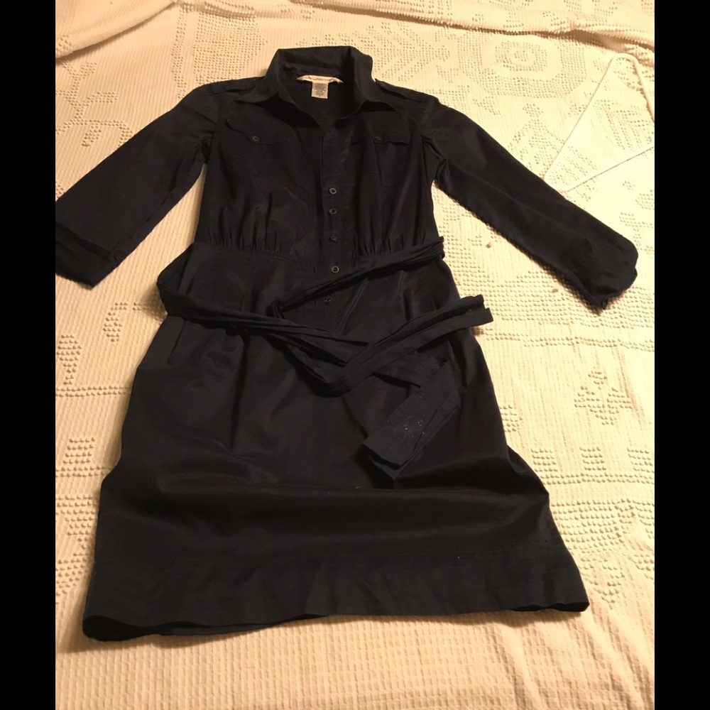 DVF collard dress with pockets